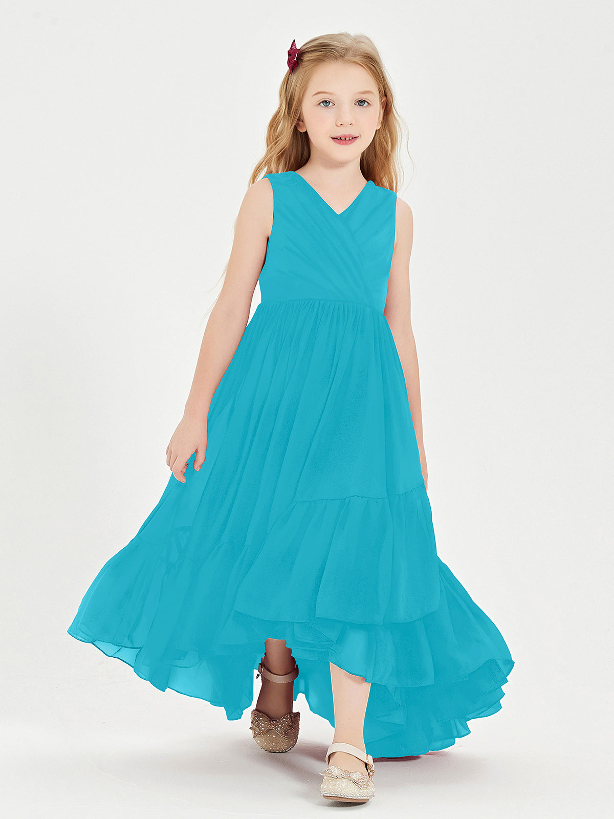 Cascading Skirt Boho Dresses for Junior Bridesmaids Jade